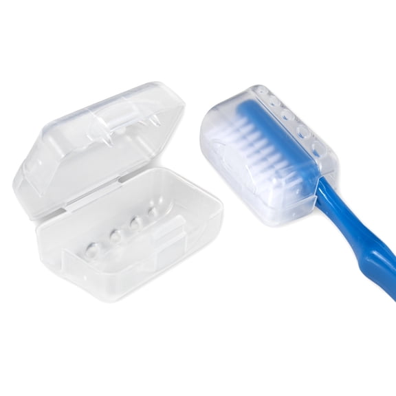 50 Pack Plastic Toothbrush Covers for Oral Care, Dental Hygiene, Cleanliness, Hotel, Charity and Donation