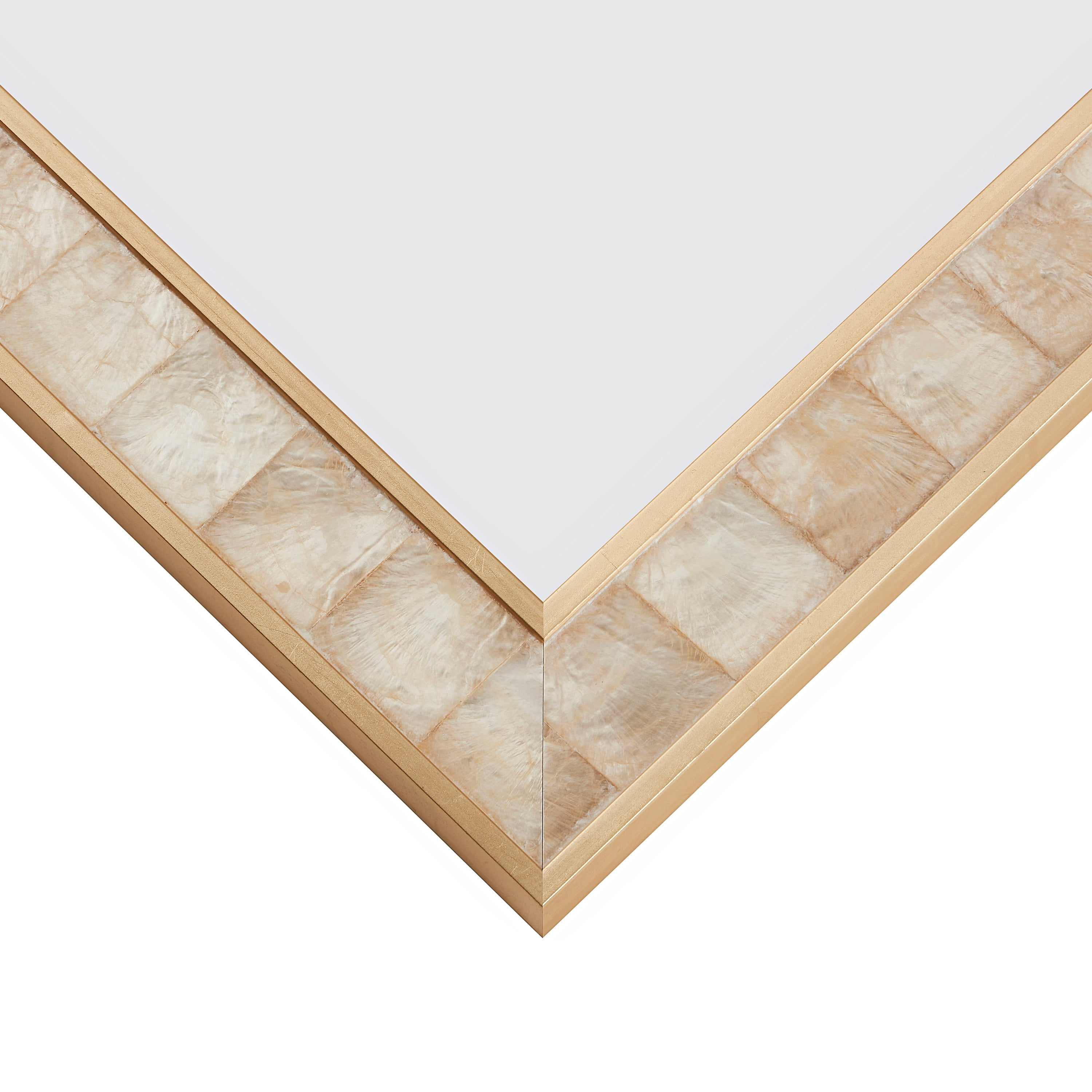 Craig Frames Opulence, 22x28 inch Gold Mother of Pearl Picture Frame Matted for a 18x24 Photo