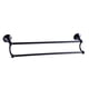 thumbnail image 5 of Soporte de barra de toal de doble barra Soporte de estante de cocina de baño montado en pared Almacenamiento Negro Sunnimix Toallero, 5 of 8