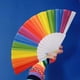 thumbnail image 4 of 10 abanicos de mano de arcoíris, abanicos de mano plegables Pride Fan, abanicos de mano coloridos, abanicos plegables de plástico para eventos de festivales de música y suministros de baile, 4 of 6