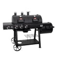 thumbnail image 5 of Char-Griller Texas Trio 4-Burner Dual Fuel Grill and Offset Smoker, 5 of 7