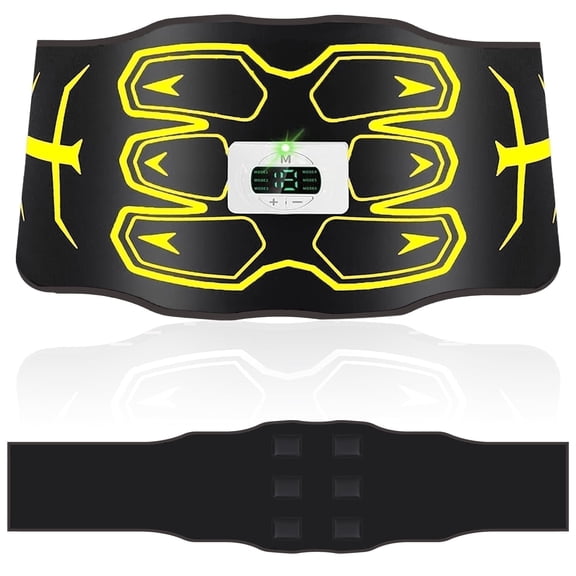 Abs Muscle Belt, Washable Cloth Training Waist Trimmer, Fitness Abdominal Muscle Toning Belt for Men & Women, Home Office
