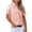 Pink, variant on Women's Short Sleeve Tops Acrylic Knit Lapel Collared Shirt with Buttons Loose Fit Pullover Tee Blouses (2XL, Black)