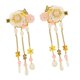 thumbnail image 5 of 2 pasadores colgantes con y borlas para mujer, accesorios para el cabello con flores de mariposas dorado Yuyangstore  Clips de pelo chinos para mujeres, 5 of 8