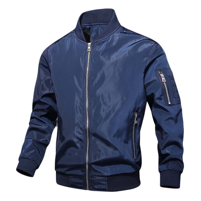 Mens Business Leisure Large Zipper Jacket