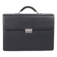thumbnail image 5 of Milestone 5 in. x 5 in. x 12 in. Leather Briefcase Fits Devices Up to 15.6 in. - Black, 5 of 8