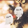 thumbnail image 4 of 2Pcs Christmas Cute Owl Hanging Gift Simulation Animal Pendant Xmas Tree Decoration, Multi  Design,  Materials, Beautiful Gift, 4 of 8