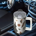 thumbnail image 4 of 40 oz Winter Snowflake Tumbler with Handle and Straw, Stainless Steel Insulated Cup 40 oz, Leak Proof Holiday Travel Mug, Christmas Gifts, 4 of 4