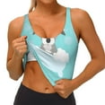 thumbnail image 3 of Pofeuu Dog In Bathtub Print Sports Bra for Women Sexy Vest Yoga Running Gym Fitness Crop Bras Tops-XX-Large, 3 of 8