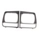 thumbnail image 2 of 2x CH2513156 Puerta de faro Accesorios para coche Bisel de faro delantero izquierdo y derecho Patrón de carbono, 2 of 9