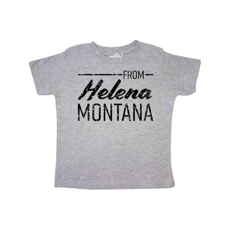 

Inktastic From Helena Montana- State Capital Distressed Text Gift Toddler Boy or Toddler Girl T-Shirt