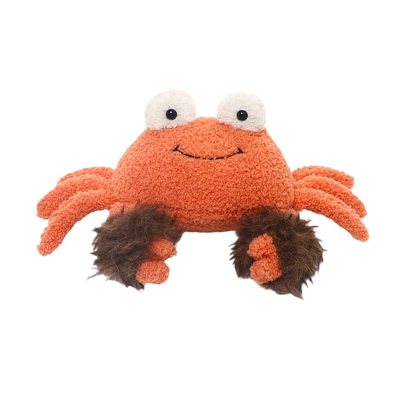 9 Inch Big Crab Plush Toy Lucky Mascot Stuffed Animal Sleeping Pillow for Relaxation Cozy Cushion for Sofa Bed Room Decor Birthday Gift