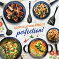 thumbnail image 6 of Open Box NutriChef 11 Piece Nonstick Diamond Pattern Cookware Set, Dark Blue, 6 of 7