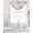 Beige, variant on Blue Birds Sheer Waterfall Valance Curtains for Window, Funny Cute Snowflake Wire Sparrow Rod Pocket Sheer Topper Swag Curtains for Living Room, Kitchen 38.5"W x 47.2"L, 1 Panel