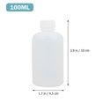 thumbnail image 2 of SWETRACE 6 Pack Bouteilles de Réactif en Plastique Blanc 100ml Conteneur de Stockage de Liquide Étanche pour Usage Chimique, 2 of 7