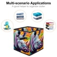 thumbnail image 2 of Rhinoceros Foldable Storage Box with Handle, 10.8"x10.5"x10.6", Large Capacity - Storage Bins Bin, 2 of 6