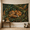 B, variant on XaaKee Bedroom Tapestry, Ornate Forest Fox Canopy Dark Background, High-Quality Polyester Large Tapestry, 60x40Inch