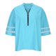 thumbnail image 3 of Fiudx Liquidación de Ahorros de Verano Camisa Casual con Cremallera de Color Sólido para Mujer Blusa con Mangas de Media Trompeta, 3 of 5