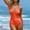 Beige, variant on Swimsuit Women One Piece Tummy Control Buckle Sexy Belly Swimming Suits V Neck Womens Swimwear