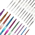 thumbnail image 1 of 22 Pcs/Set Ergonomic Stainless Steel Crochet Hooks Yarn Knitting Needles, 1 of 7