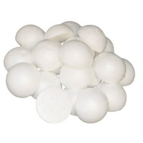 50PCS 2.3 Inchs Half Round Foam Balls White Hemispherical Polystyrene Balls Half Craft Foam Ball Christmas Craft Ball Wedding Decoration DIY Home Craft Project and Art Decoration