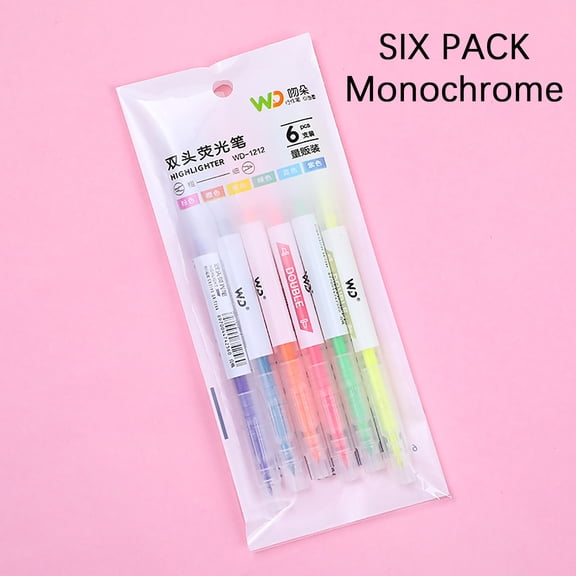 3/6 Pcs Double Ended Watercolor Brush Markers Refillable Brush Pen Art, Water Color Pens Set Perfect for Note-Taking & Marking, Lovely Gift for Students