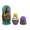 thumbnail image 4 of Set of 5 Horses Wooden Nesting Dolls 6 Inches, 4 of 4