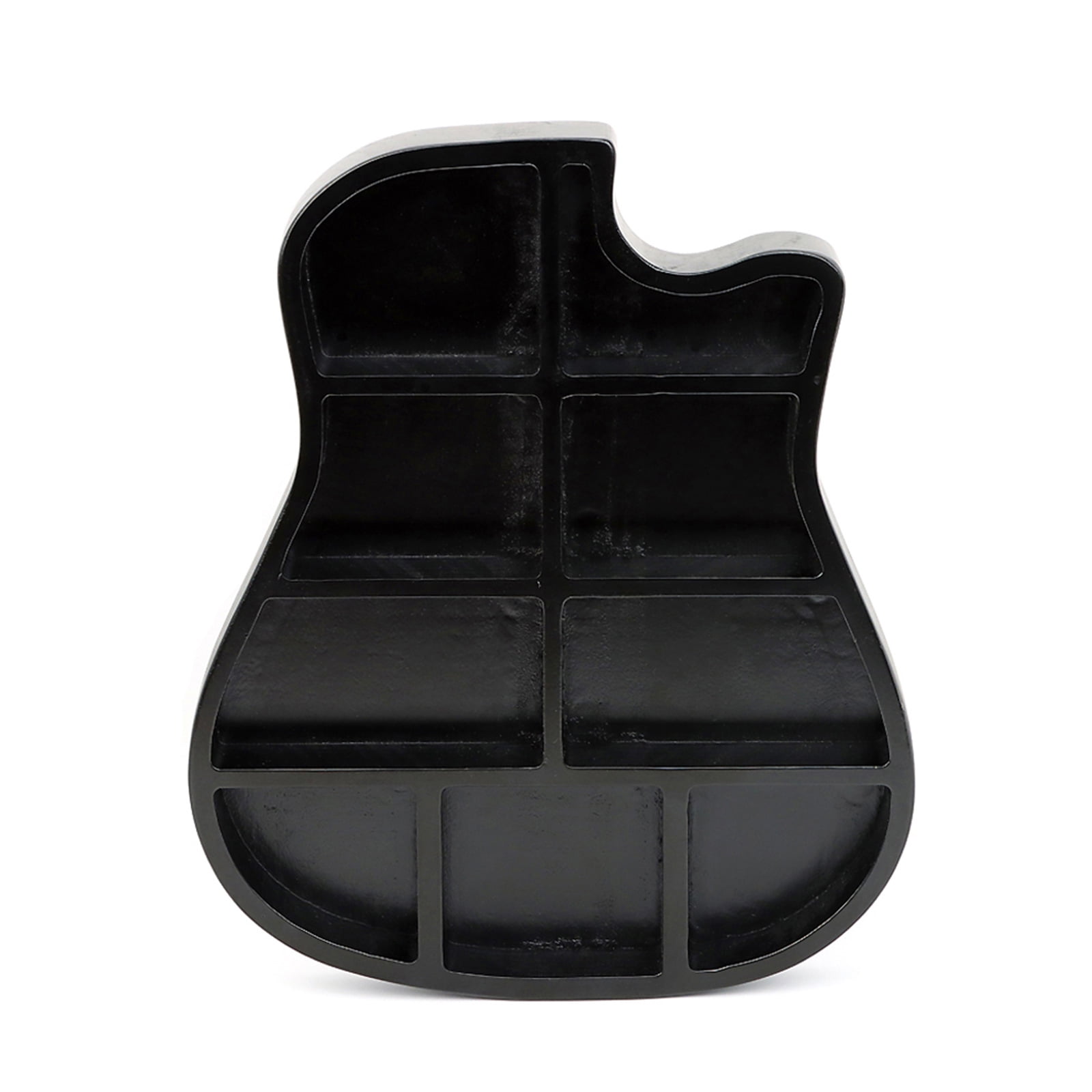 Guitar Shaped Picks Holder Case Multi-compartment Picks Storage Box Plectrum Container Guitar Accessories