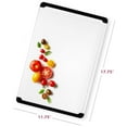 thumbnail image 3 of Plastic Cutting Boards for Kitchen - Large 18 x 12 Inch Rubber Cutting Board with Juice Grooves, Non-Slip, Dishwasher Safe Cutting Boards - Thick, Durable Carving and Cutting Board for Meat, 3 of 6