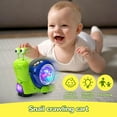 thumbnail image 3 of Toddler Luminous Snail Toy, 2025 New Electric Snail Toy Tummy Time Crawling Snail Toys Musical Toys with Light-up Music, Baby Crawling Snail Toys Interactive Sensory Toy Christmas Birthday Gift, 3 of 7