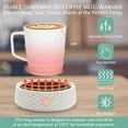 thumbnail image 3 of Electric Large Candle Warmer Plate - Ceramic Candle Wax Warmers for Jar Candles, Coffee Mug Warmer, Cup Warmers for Home Office, Aromatherapy Fragrance and Heating Beverage, Milk, Tea, Hot Chocolate, 3 of 10