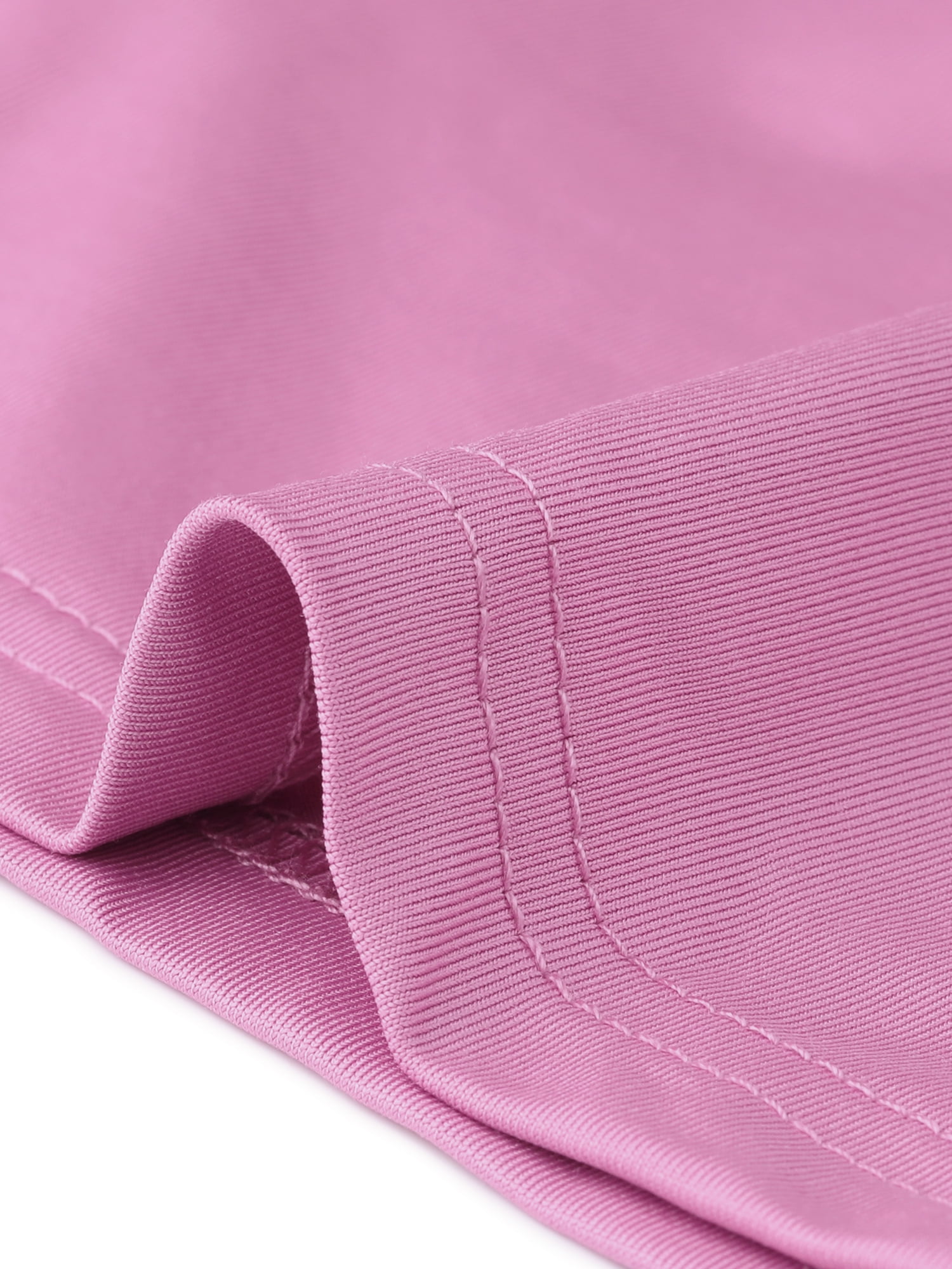DARING DIVA Women's Summer Elastic Ruffle Hem Pleated Flowy X-Small Pink Purple
