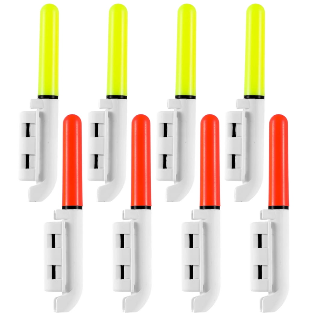 Led Fishing Pole Lights Night Fishing 9-Pack LED Fishing Glow Sticks - 2.5 Inch Night Fishing Rod Lights With Strike Alert Fishing Bite Alarms