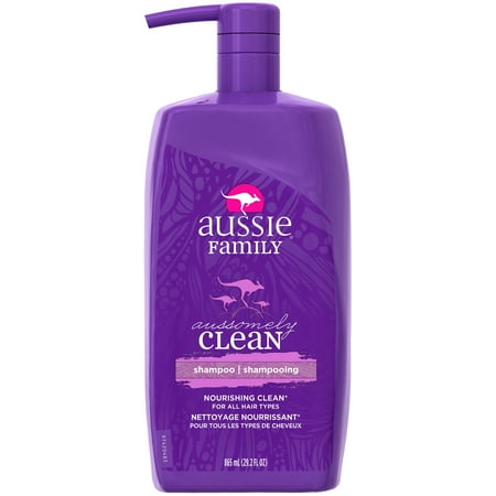 Aussie Aussomely Clean Family Shampoo, 29.2 fl oz