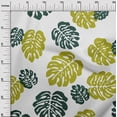 thumbnail image 2 of oneOone Cotton Cambric Dark Teal Green Fabric Monstera Leaves Block Sewing Craft Projects Fabric Prints By Yard 56 Inch Wide, 2 of 4