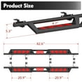 thumbnail image 5 of Olurrisa Customizable Running Boards for Jeep Gladiator JT, Red & Black Nerf Bars with Switchable Pedals, Heavy-Duty Carbon Steel, 2020-2025 4-Door Models, 5 of 9