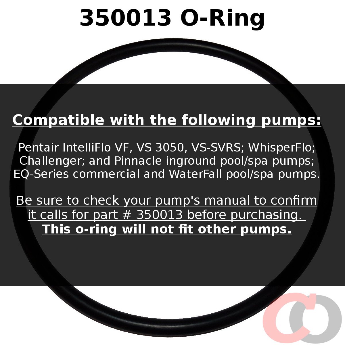 3 Pack Pentek, Pentair 350013 Lid O-Ring - Replacement Pool and Spa Pump ORing by Captain O-Ring - image 4 of 7
