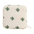 thumbnail image 2 of 2 bolsas multiusos para almacenamiento de servilletas, almohadillas para orejas de enfermería, bolsa para tampones, monedero pequeño y compacto, encantador para la Beige Negro con Flamenco Salvador Dali titular de almacenamiento, 2 of 10