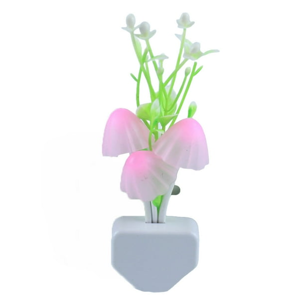 Naiovety CN Plug Socket Lamp Bedside Power Dimmable Mushroom Wall Living Outlet Light Night Decoration Nursing Decorative Room Iluminación y accesorios Tipo 7