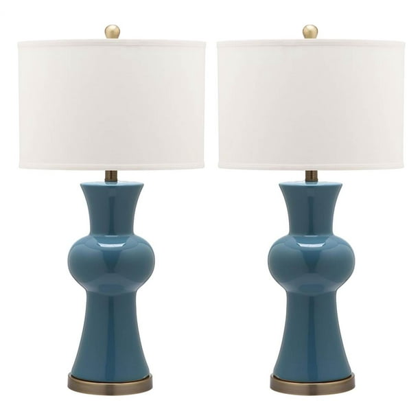 Safavieh Lola 30 in. H Column Ceramic Table Lamp, Set of 2 Walmart