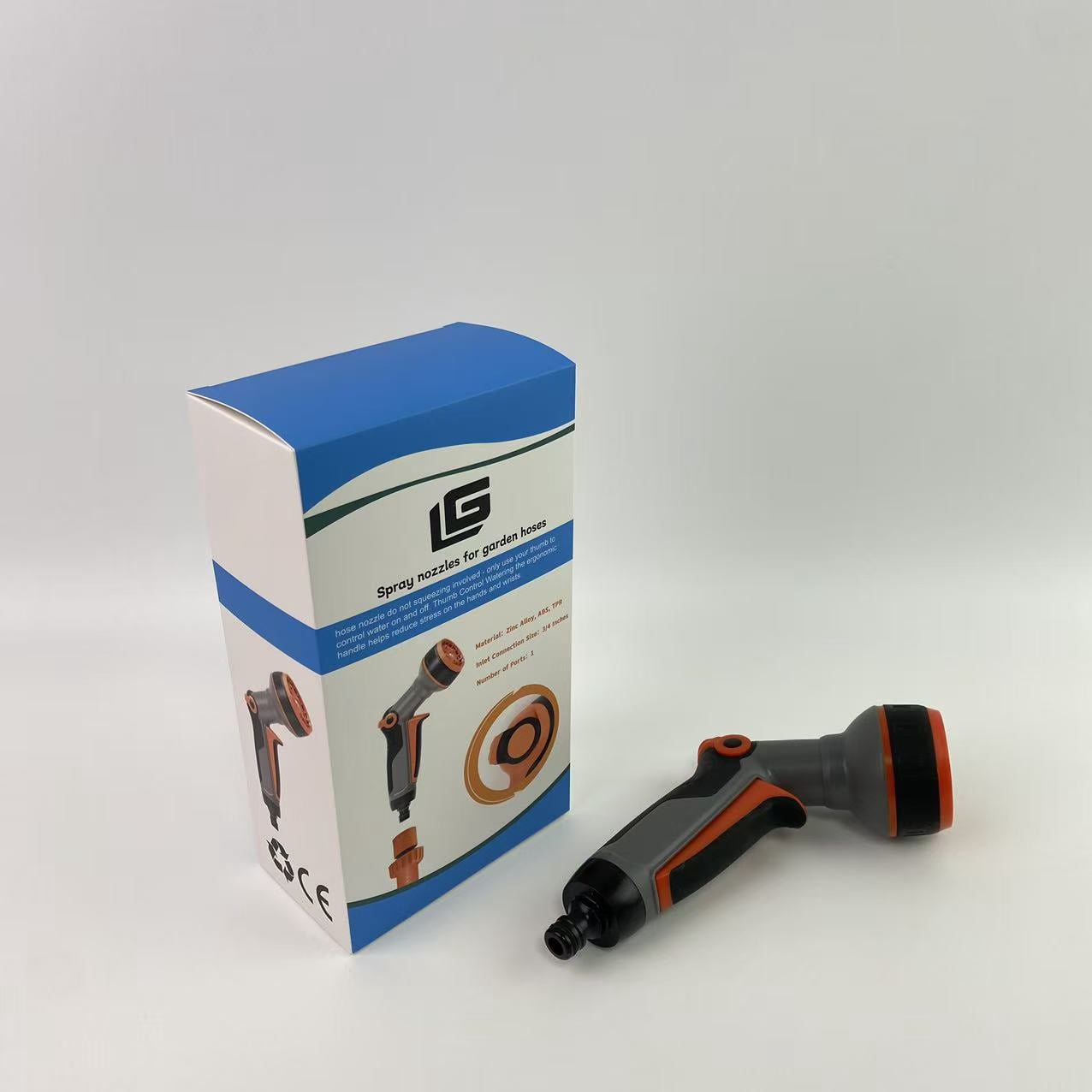 G Spray nozzles for garden hoses, Hose Nozzle,8 Adjustable Watering Patterns Hose Sprayer Nozzle & Water Hose Nozzle