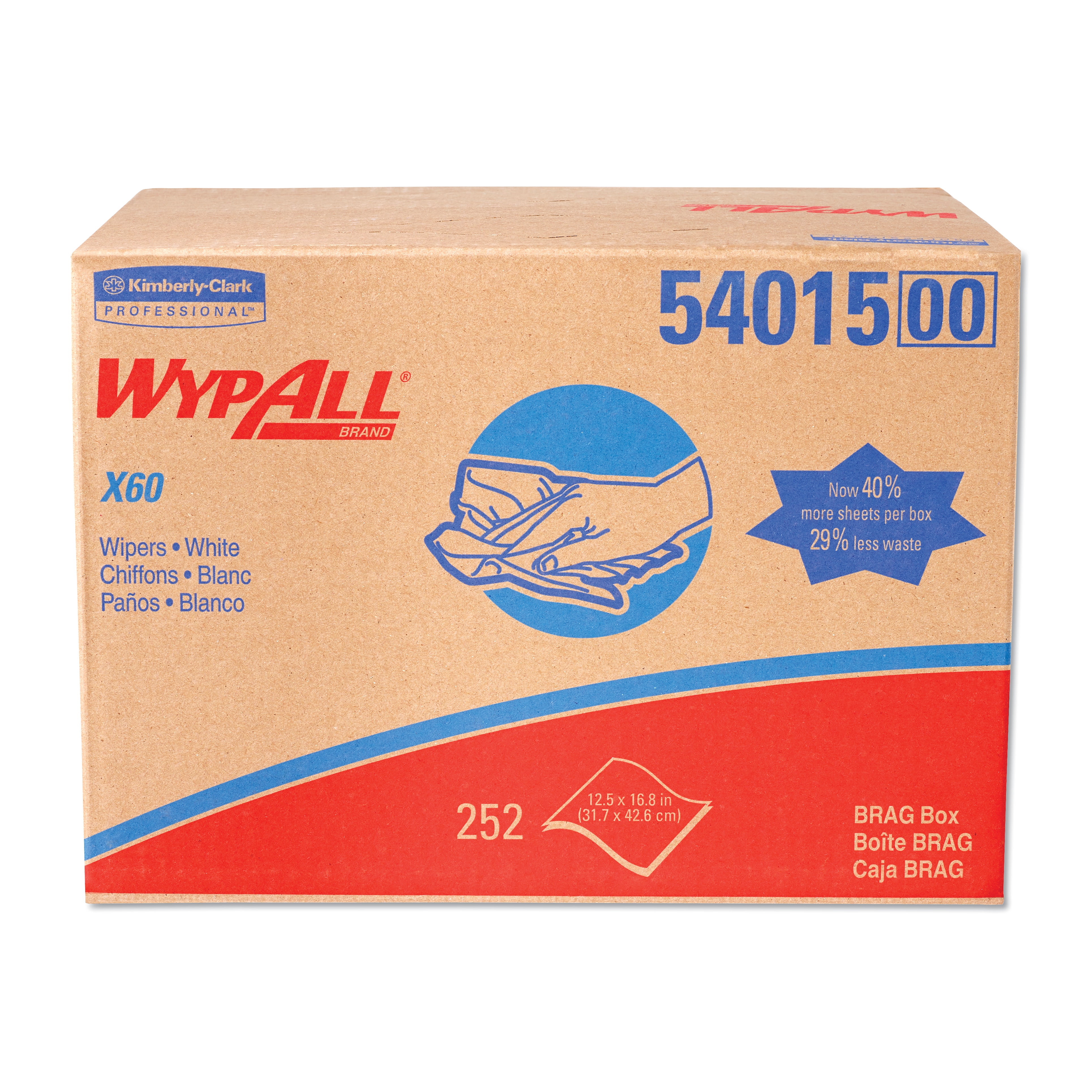 Disposable Cloths WypAll 35015 X50 Jumbo Roll 9 4/5 x 13 2/5 White 1100/Roll 