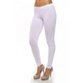 thumbnail image 5 of Plain Basic Solid Cotton Ankle Length Long Full Leggings Junior & Plus Size S-3X, 5 of 11
