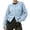 Light Blue, variant on Women Cardigan Sweaters Long Lantern Sleeve Gold Button Front Loose Fit Soft Fuzzy Knitted Jacket Casual Cropped Outerwear