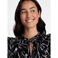 thumbnail image 5 of Time and Tru Women's and Women's Plus Cotton Mini Dress with Flutter Sleeves, Sizes XS-4X, 5 of 6