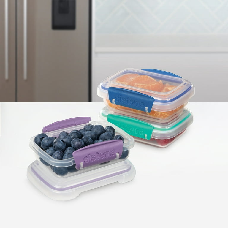 Sistema Klip It 12-Piece Rectangular Containers - 6 pack