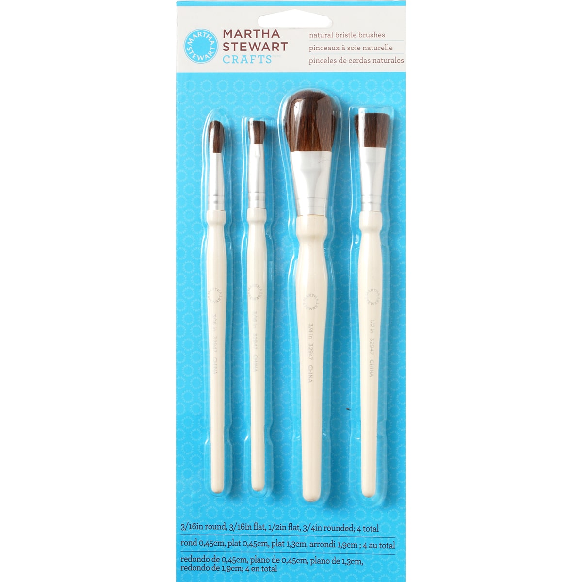 12 Packs: 12 ct. (144 total) Natural Bristle Paintbrushes by Creatology™ 