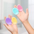thumbnail image 5 of Exfoliante facial de 4 paquetes, cepillo de limpieza facial de silicona suave, exfoliador de cara, almohadilla para acné, almohadilla para acné, cubierta de cuna, cepillo de lavado de cara compatible Afortunado Sencillez, 5 of 5