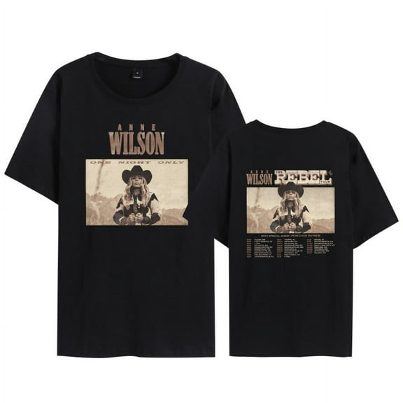 Fosskos Anne Wilson Merch T-shirt Rebel Tour Tee Fashion Men Women t shirt Sweatshirt Summer Casual Short Sleeve Top T-shirts