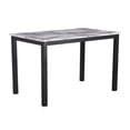 thumbnail image 2 of Riley 5 Piece Dining Table Set- Wood- 4 Chairs- White Fabric Upholstery, 2 of 6